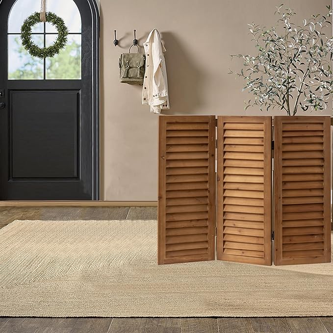 Oak Wood Folding Shutter for Window