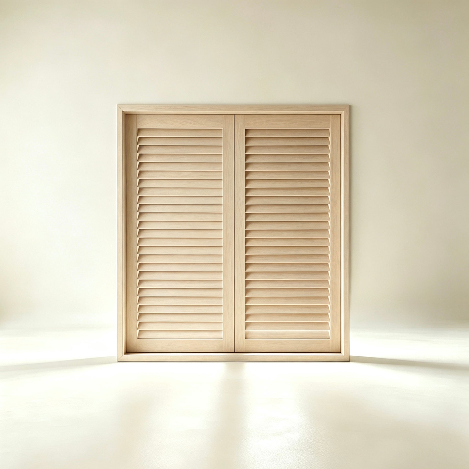 Basswood Full Height Window Shutter