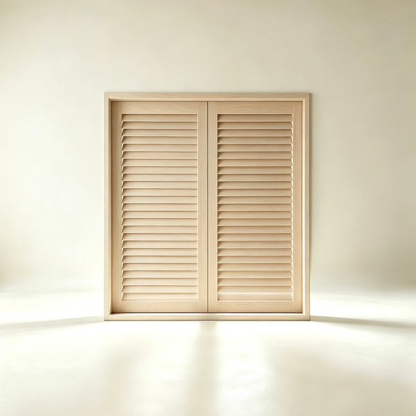 Basswood Full Height Window Shutter