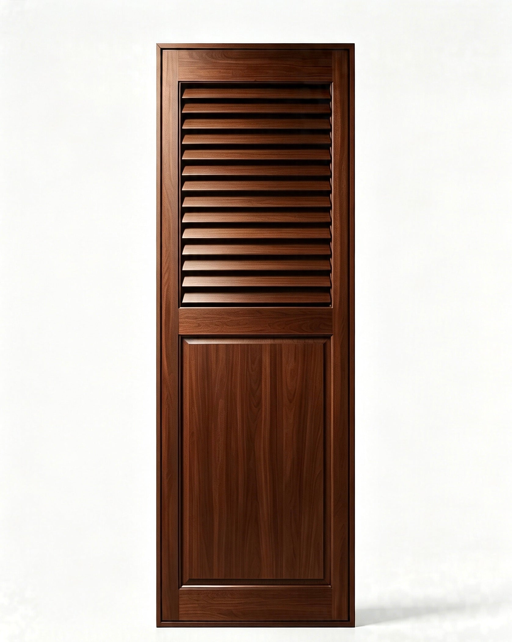 Oak Wood Full-Height Shutter for Door