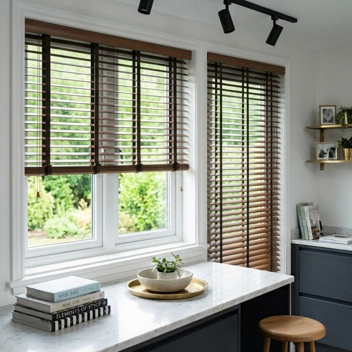 Basswood Blinds with tape