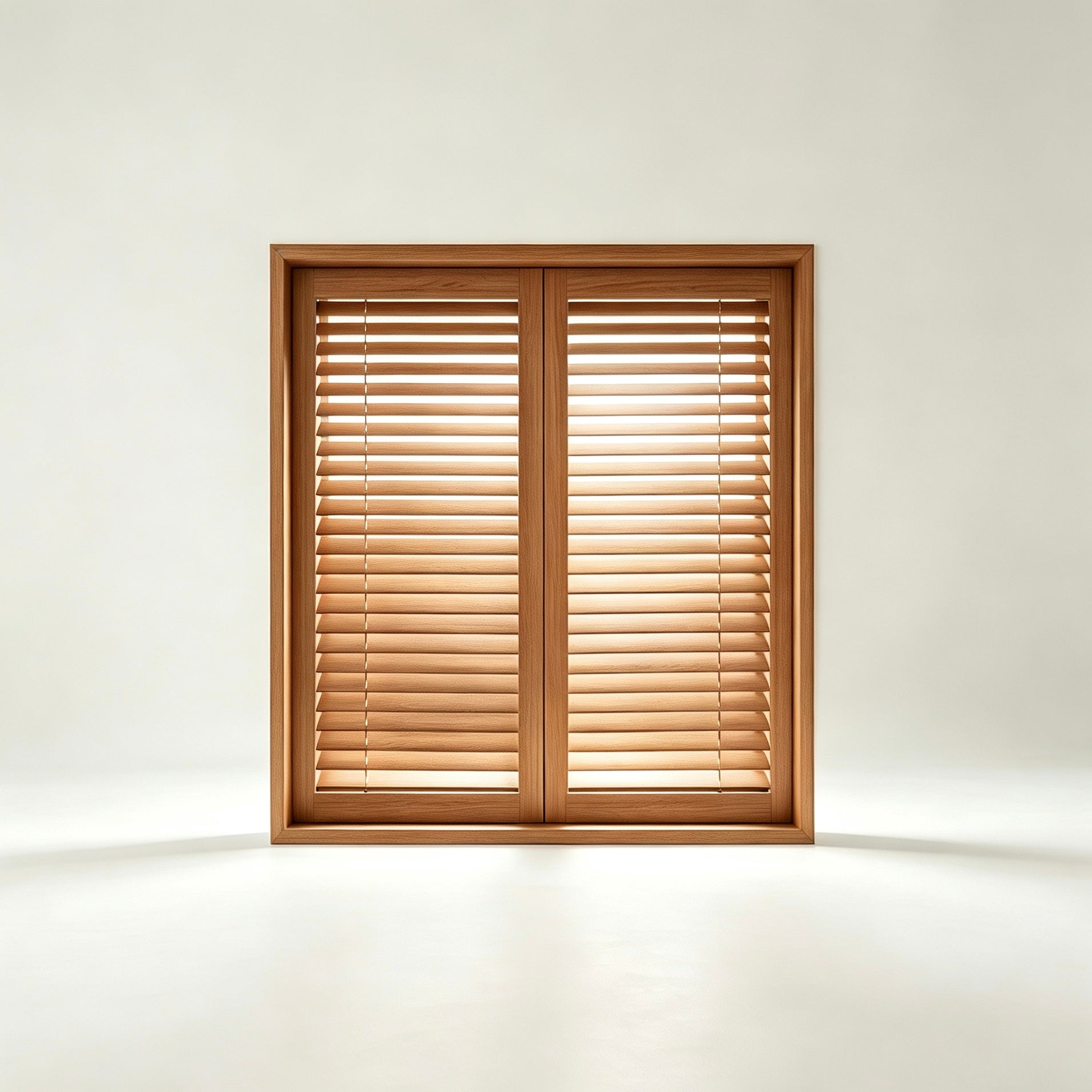 Oak Wood Full Height Window Shutter