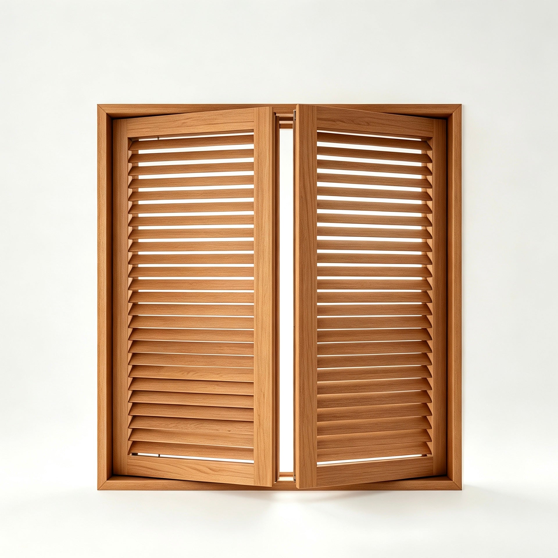 Oak Wood Full Height Window Shutter